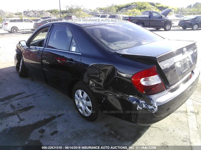 4T1BE32K83U150599 - 2003 TOYOTA CAMRY LE/XLE/SE 黑色 照片 3