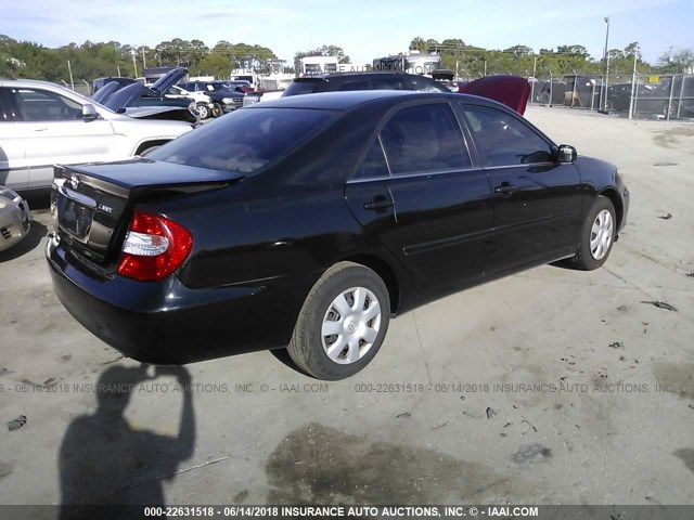 4T1BE32K83U150599 - 2003 TOYOTA CAMRY LE/XLE/SE 黑色 照片 4