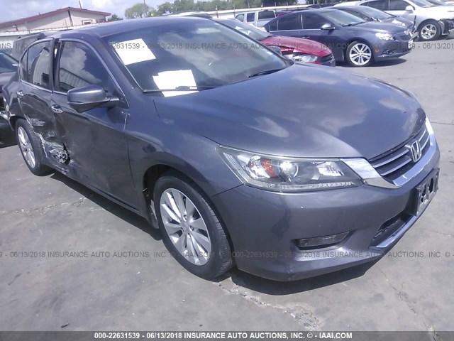 1HGCR2F88EA151781 - 2014 HONDA ACCORD EXL Navy photo 1