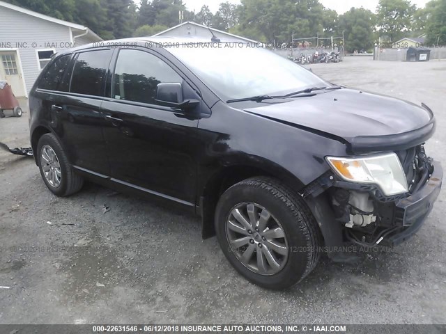 2FMDK38C88BA70461 - 2008 FORD EDGE SEL BLACK photo 1