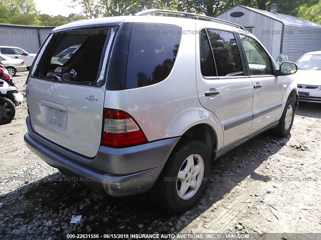 4JGAB54E6XA067512 - 1999 MERCEDES-BENZ ML 320 SILVER photo 4