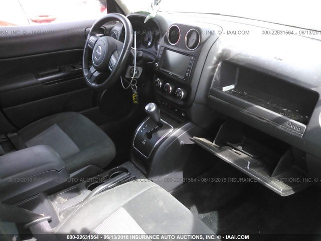 1C4NJPFA6ED542022 - 2014 JEEP PATRIOT LATITUDE BLACK photo 5