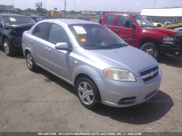 KL1TD566X8B097676 - 2008 CHEVROLET AVEO LS SILVER photo 1
