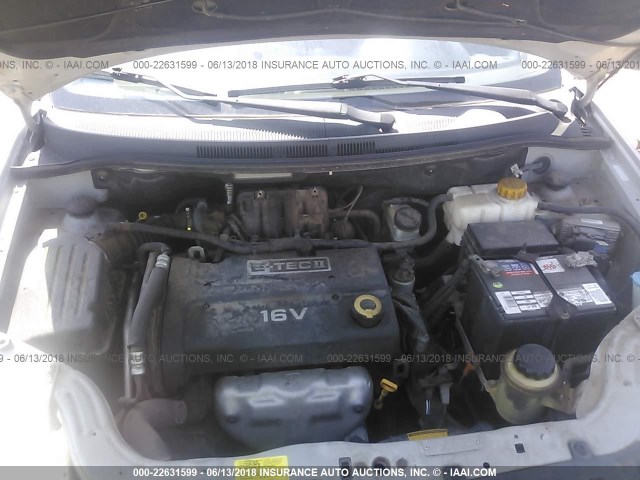 KL1TD566X8B097676 - 2008 CHEVROLET AVEO LS SILVER photo 10