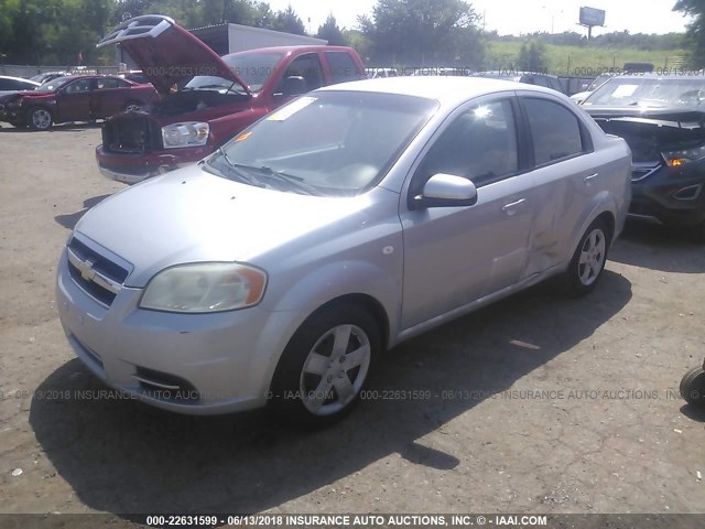KL1TD566X8B097676 - 2008 CHEVROLET AVEO LS SILVER photo 2