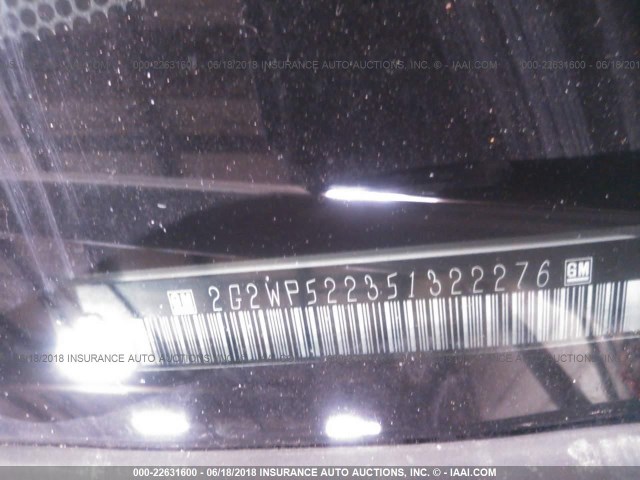 2G2WP522351322276 - 2005 PONTIAC GRAND PRIX Ağ foto 9