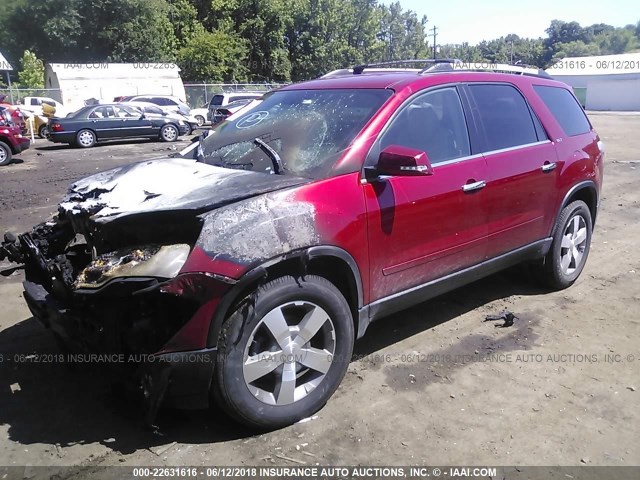 1GKKRRED7CJ228031 - 2012 GMC ACADIA SLT-1 Rot Foto 2