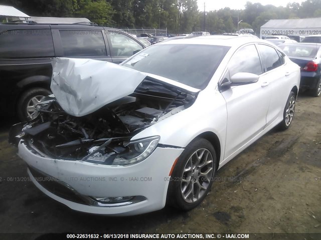 1C3CCCEG7FN668664 - 2015 CHRYSLER 200 C WHITE photo 2