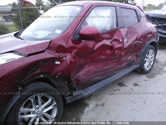 JN8AF5MR4CT116737 - 2012 NISSAN JUKE S/SV/SL BURGUNDY photo 6