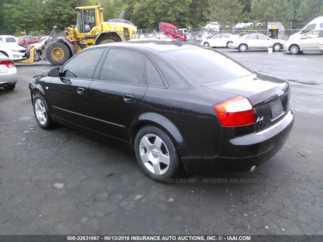 WAULC68E64A245485 - 2004 AUDI A4 1.8T QUATTRO BLACK photo 3