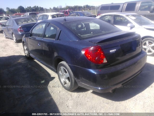 1G8AW15B57Z171314 - 2007 SATURN ION LEVEL 3 BLUE photo 3