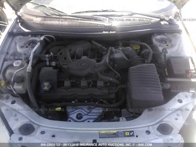 1B3EL46R45N654716 - 2005 DODGE STRATUS SXT GRAY photo 10