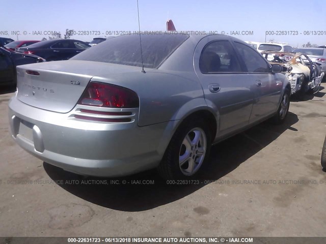 1B3EL46R45N654716 - 2005 DODGE STRATUS SXT GRAY photo 4