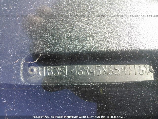 1B3EL46R45N654716 - 2005 DODGE STRATUS SXT GRAY photo 9