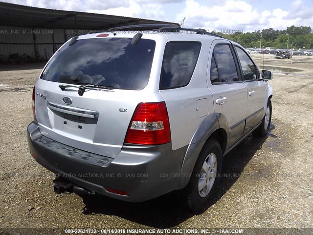 KNDJD736775715632 - 2007 KIA SORENTO EX/LX SILVER photo 4