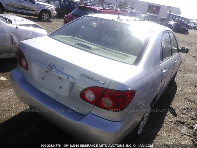 1NXBR32E67Z869760 - 2007 TOYOTA COROLLA CE/LE/S SILVER photo 4