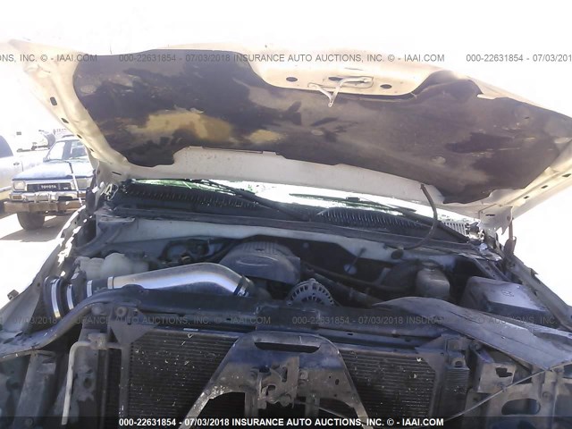 1GCEC19Z77Z129184 - 2007 CHEVROLET SILVERADO C1500 CLASSIC WHITE photo 10