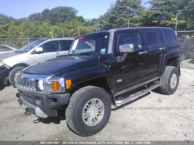 5GTEN43E188200400 - 2008 HUMMER H3 LUXURY BLACK photo 2