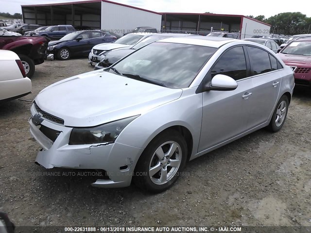 1G1PG5S97B7178686 - 2011 CHEVROLET CRUZE LT SILVER photo 2