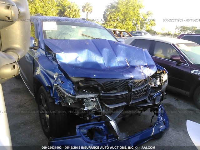 3C4PDCGB9FT644703 - 2015 DODGE JOURNEY CROSSROAD BLUE photo 1