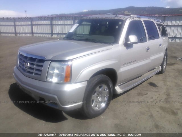 3GYFK66N76G137106 - 2006 CADILLAC ESCALADE ESV SILVER photo 2