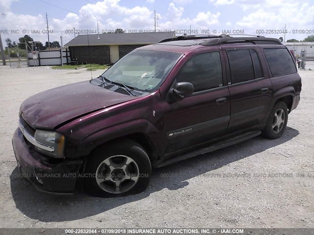 1GNET16S546195311 - 2004 CHEVROLET TRAILBLAZER EXT LS/EXT LT MAROON photo 2