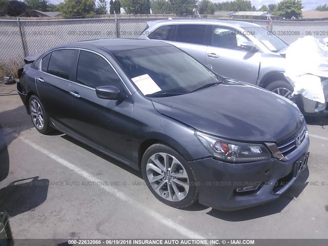 1HGCR2E58DA060452 - 2013 HONDA ACCORD SPORT BLACK photo 1