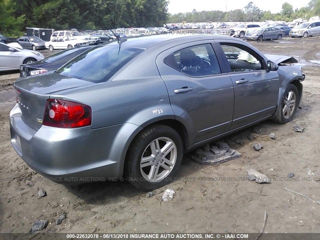 1C3CDZCG5DN663429 - 2013 DODGE AVENGER SXT GRAY photo 4