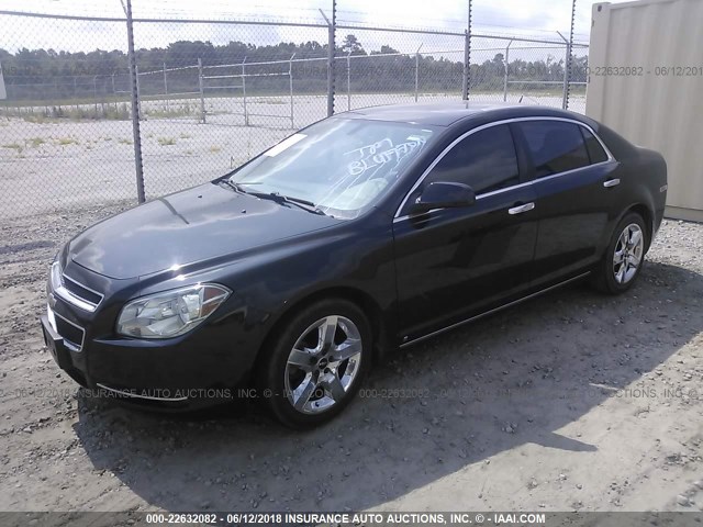 1G1ZC5EB8AF110422 - 2010 CHEVROLET MALIBU 1LT 黑色 照片 2