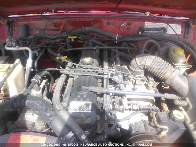 1J4FF68S3XL586312 - 1999 JEEP CHEROKEE SPORT/CLASSIC წითელი ფოტო 10