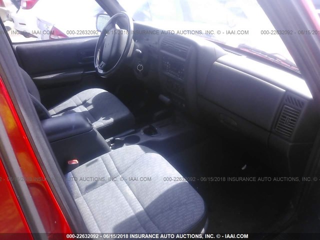 1J4FF68S3XL586312 - 1999 JEEP CHEROKEE SPORT/CLASSIC წითელი ფოტო 5