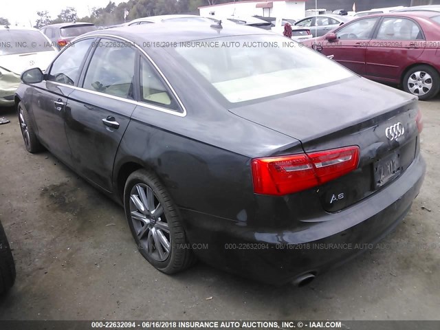 WAUGFAFC9DN080800 - 2013 AUDI A6 PREMIUM PLUS GRAY photo 3