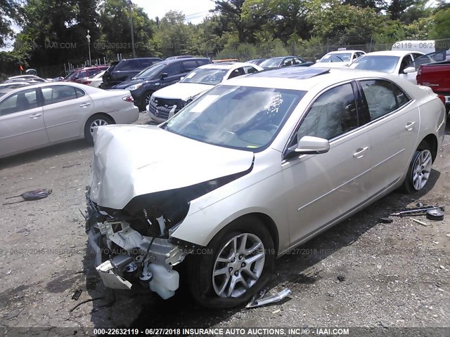 1G11C5SL5FF344020 - 2015 CHEVROLET MALIBU 1LT GOLD photo 2