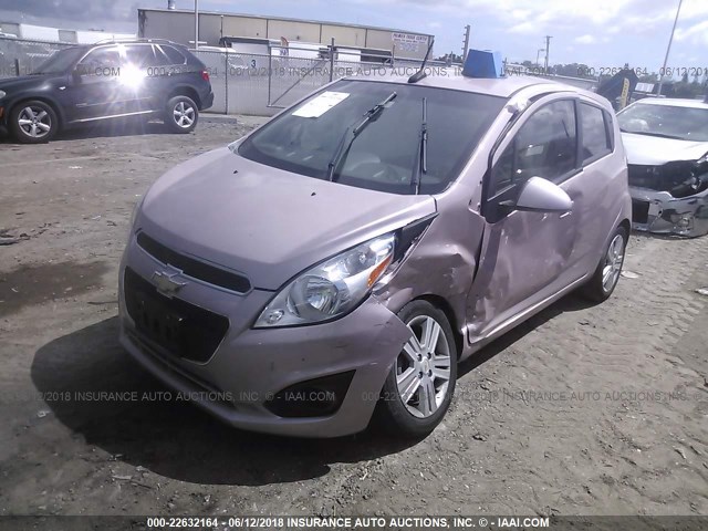 KL8CD6S93DC526457 - 2013 CHEVROLET SPARK 1LT PINK photo 2