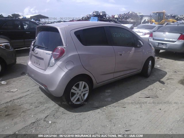 KL8CD6S93DC526457 - 2013 CHEVROLET SPARK 1LT PINK photo 4