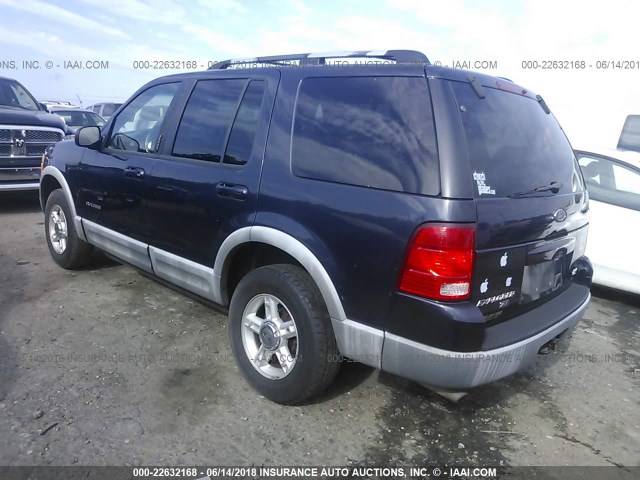 1FMZU73E22UA35965 - 2002 FORD EXPLORER XLT BLACK photo 3