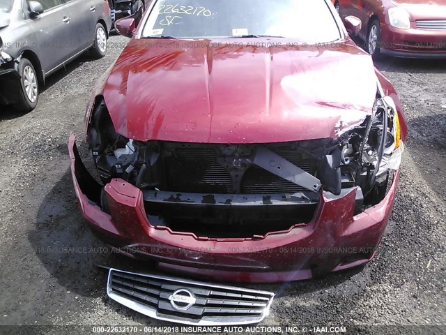 1N4BA41E87C815195 - 2007 NISSAN MAXIMA SE/SL RED photo 6