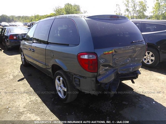 2B4GP44312R755038 - 2002 DODGE GRAND CARAVAN SPORT GRAY photo 3