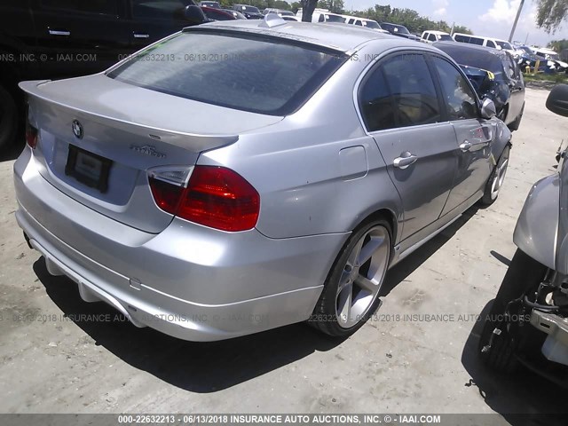 WBAVB33566KS32377 - 2006 BMW 330 I GRAY photo 4