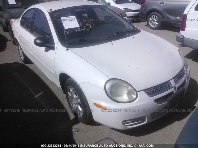 1B3ES56C44D619621 - 2004 DODGE NEON SXT WHITE photo 1