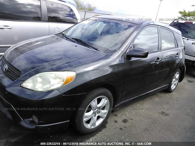 2T1KR32E55C325409 - 2005 TOYOTA COROLLA MATRIX XR BLACK photo 2