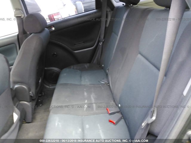 2T1KR32E55C325409 - 2005 TOYOTA COROLLA MATRIX XR BLACK photo 8