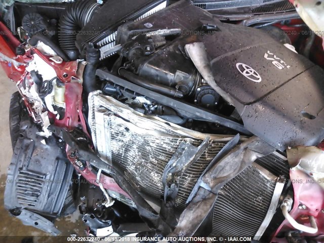 5TFJU4GN5CX026042 - 2012 TOYOTA TACOMA DOUBLE CAB PRERUNNER BURGUNDY photo 10