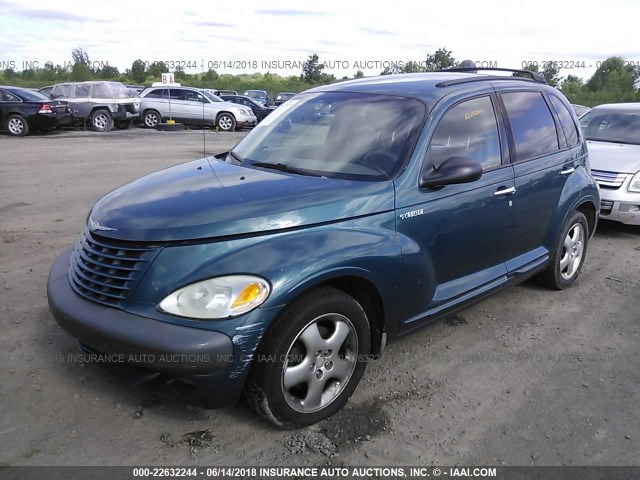 3C4FY4BB21T501209 - 2001 CHRYSLER PT CRUISER BLUE photo 2