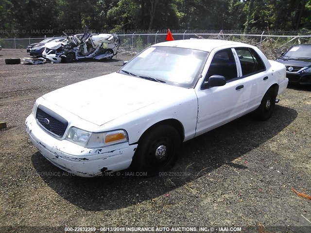 2FAFP71WX6X114167 - 2006 FORD CROWN VICTORIA POLICE INTERCEPTOR WHITE photo 2