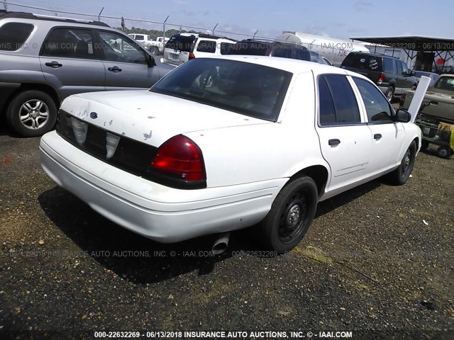 2FAFP71WX6X114167 - 2006 FORD CROWN VICTORIA POLICE INTERCEPTOR WHITE photo 4