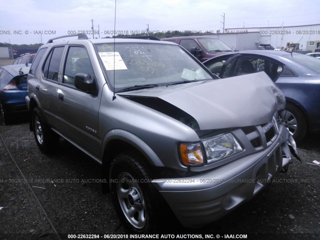 4S2CK58Y144307047 - 2004 ISUZU RODEO S GRAY photo 1