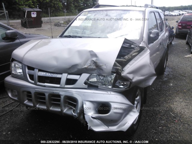 4S2CK58Y144307047 - 2004 ISUZU RODEO S GRAY photo 6