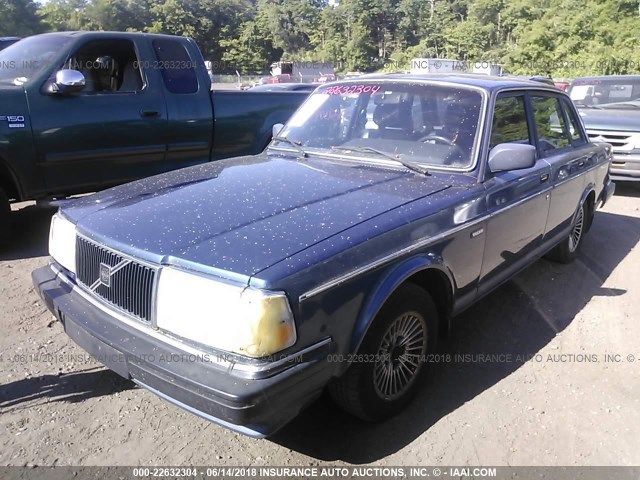 YV1AX8841K1355191 - 1989 VOLVO 244 DL/GL BLUE photo 2