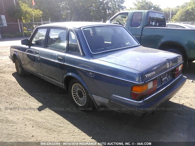 YV1AX8841K1355191 - 1989 VOLVO 244 DL/GL BLUE photo 3